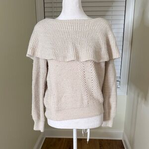 Elegant Cream Knit Sweater